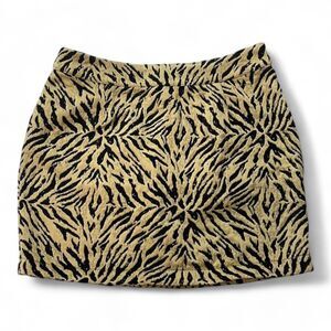 SONCY Tiger Animal Print Mini Skirt, NEW WITH TAGS! 1X, 2X, 3X